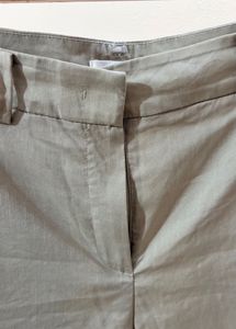Light Beige Wide Leg Trousers