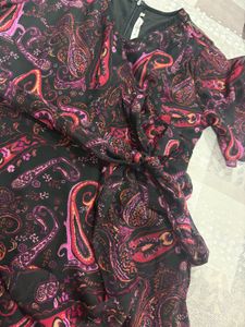 Stylish Paisley Print Wrap Dress💕