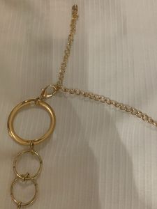 Chic Gold Circle Link Necklace