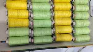 Sewing Thread Bundle - Yellow &amp; Green