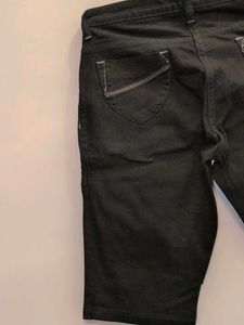 Black Denim Shorts