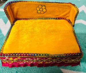 Laddu Gopal Fancy Bed With 2 Pillow