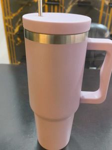 Insulated Tumbler with Straw and Handle