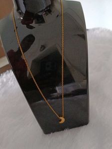 Gold Crescent Moon Necklace