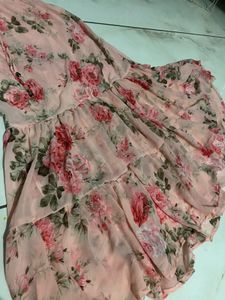 Chic Floral Ruffle Off-Shoulder Top