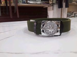 Stylish Canvas Belts with Decorative Buckles