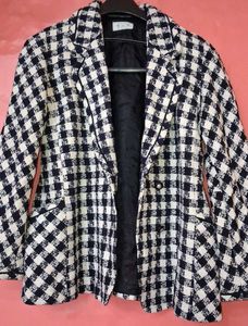 Chic Plaid Blazer Jacket