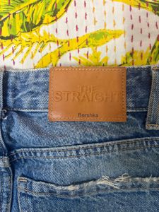 Classic Blue Denim Wide Leg Jeans