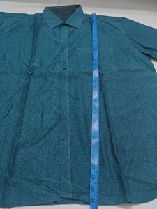 Men's Stylish Teal Printed Shirt