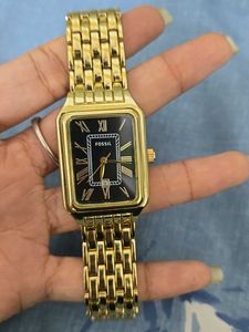Elegant Gold Fossil Watch