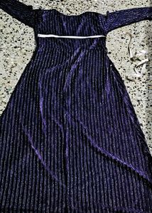 Price Drop ☔ Purple Striped Gown