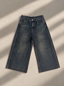 Wide Leg Denim Jeans
