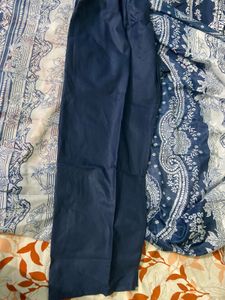 Elegant Navy Blue Printed Kurta