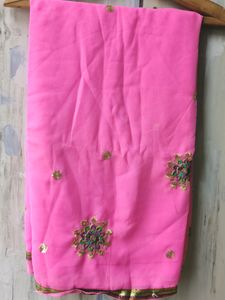 Rose Pink Saree