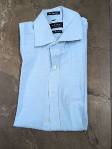 Light Blue Short Sleeve Men's Shirt