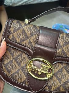 COACH BAG( )Chic Brown Monogram Crossbody Bag
