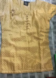 Golden Brocade Top