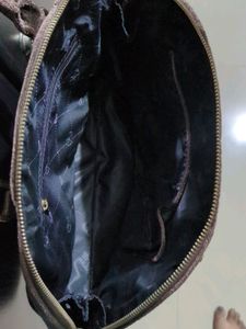Brand New Stylish Pure Leather Handbag Coffebrown