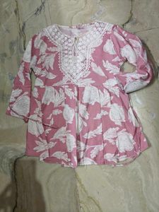 Pink Short Kurti