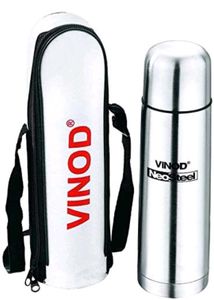Vinod Stainless Steel Flask with Bag