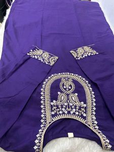 Elegant Purple Kurta Set with Embroidery
