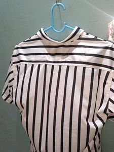 Men's Striped Short Sleeve Shirt