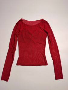 Sheer Red Top