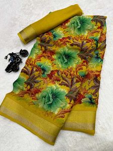 FESTIVAL 🧧🪔 SELL ELEGANT FLORAL PURPLE 💜 SAREE