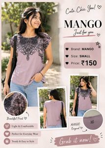 Mango Women's Printed Casual Top