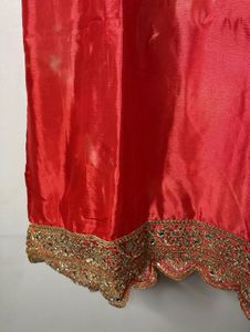 Beautiful Orange &amp; Red Kurta Set