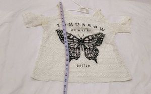 Butterfly Cold Shoulder Top with skirts