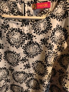 White Printed Top