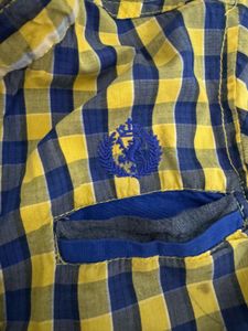 Navy Blue / Yellow Stylish Shirt