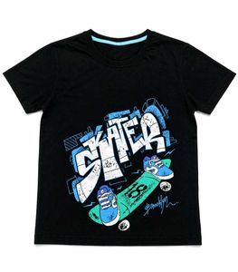 chic Black Skater T-Shirt