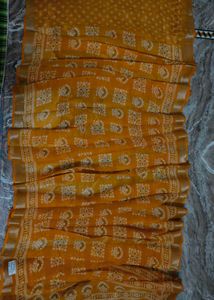 New Arrival Yellow Floral Print Saree