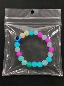 Colorful Beaded Bracelet with Evil Eye Charm