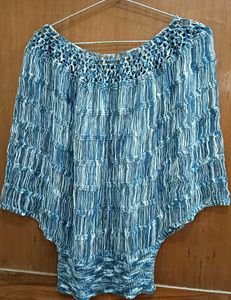 Blue Crochet Top