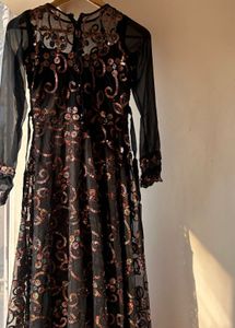 Sparkling Black Sequin Dress