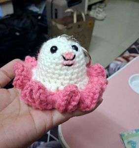 Beanie , Keychain And Tulip Combo