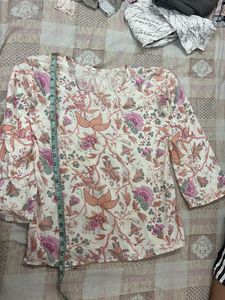 Floral Print Cotton Kurta