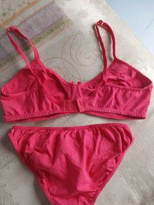 Pink Bra and Panty Set