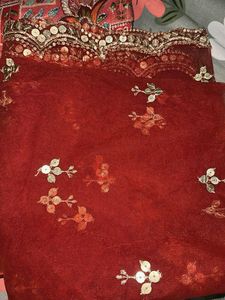 Beautiful Red Kurta Set with Dupatta
