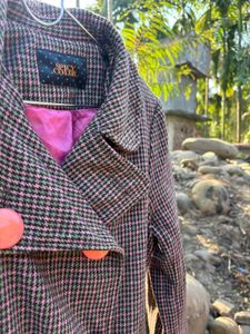 Checkered Women's Coat