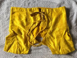 Vibrant Yellow Embroidered Blouse