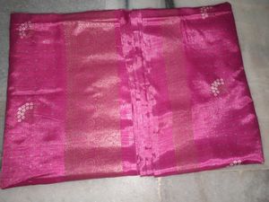 Vibrant Pink Floral Saree
