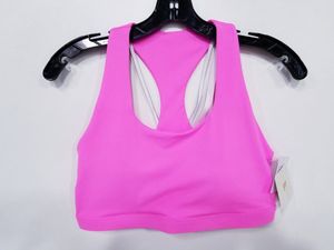 Vibrant Pink Racerback Sports Bra