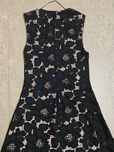 Elegant Black Lace Midi Dress