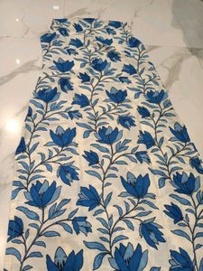 Blue Floral Kurta Set