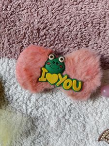 Yellow Bow Hair Clips&amp; set of clips