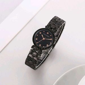 bvlgari Green Dial Watch with Rose Gold strap